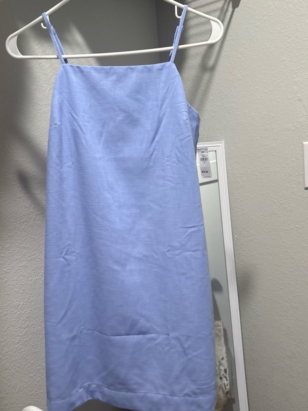 Old Navy Light Blue Midi Slip Dress